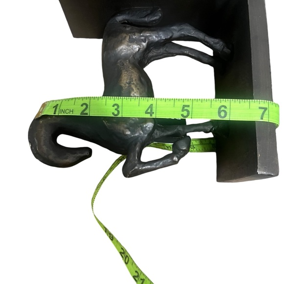 Drexel Heritage Horse Bookends, Industrial Farmhouse Decor, Rustic Bronze Set(2) - Picture 14 of 16